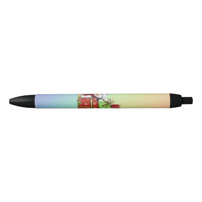 Christmas Penguin with Gifts - Festive Fun Decor Pen (Front)