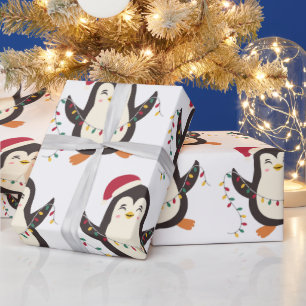 Christmas Penguin Wrapping Paper