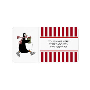 Christmas Penguins Address Mailing Labels