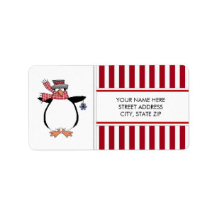 Christmas Penguins Address Mailing Labels