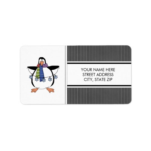 Christmas Penguins Address Mailing Labels