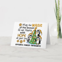 Christmas Penguins Appendix Cancer Holiday Card