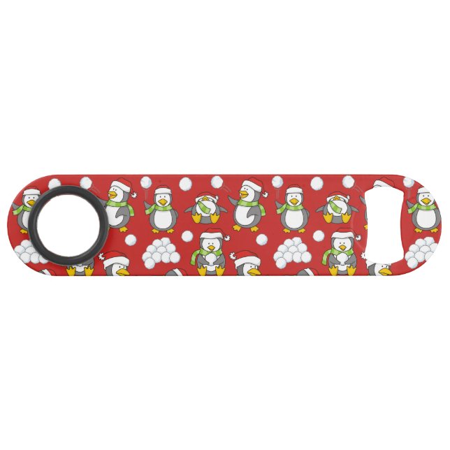Christmas penguins background bar key (Front (Horizontal))