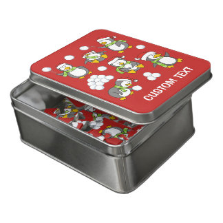 Christmas penguins background jigsaw puzzle