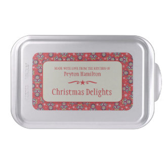 Christmas penguins Cookie Exchange custom tin Cake Pan
