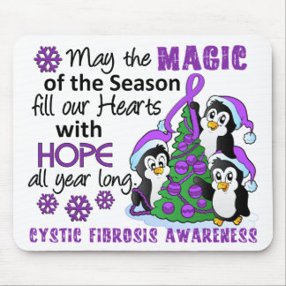 Christmas Penguins Cystic Fibrosis Mouse Pad