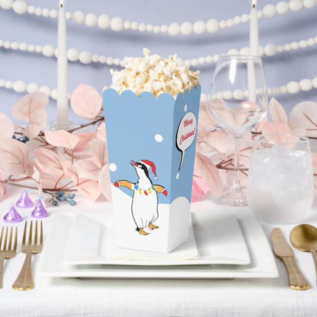 Christmas Penguins Favor Boxes (Wedding)