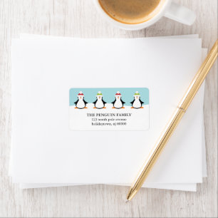 Christmas Penguins Labels