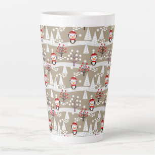 Christmas Penguins Latte Mug