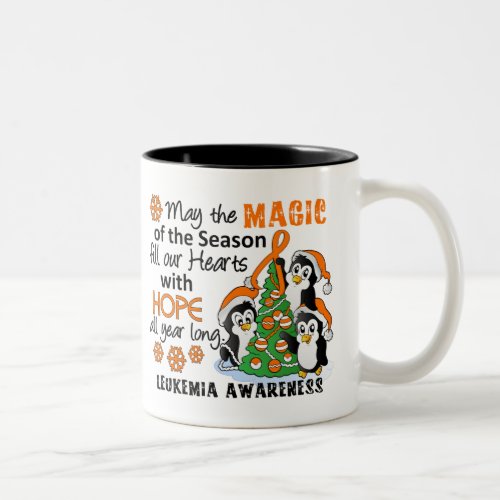 Christmas Penguins Leukemia Two_Tone Coffee Mug