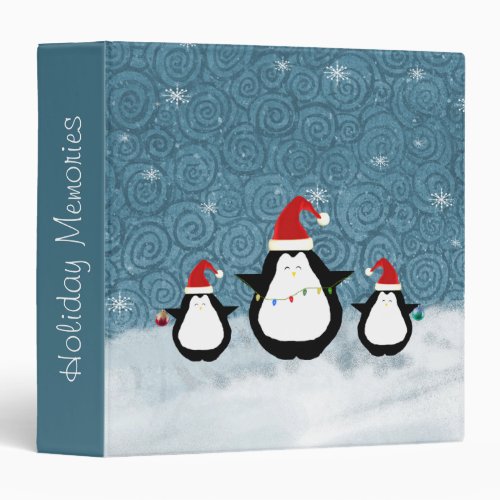 Christmas Penguins Photo Binder