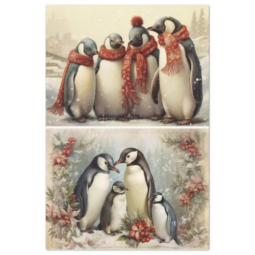 Christmas Penguins  Tissue Paper