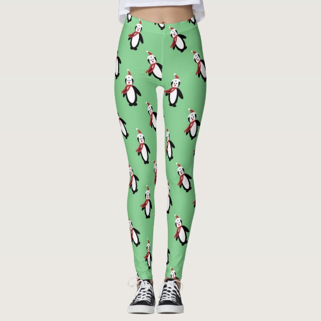 Christmas Penguins Women's Leggings (Front)