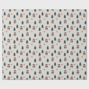 Christmas Penguins Wrapping Paper
