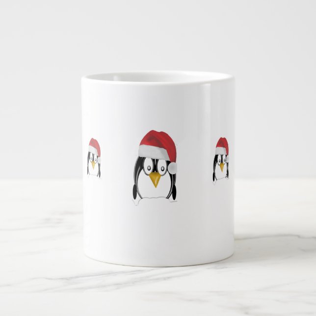 Christmas Penquins Cartoon Mug (Front)