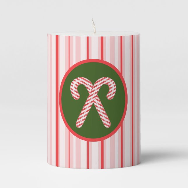 Christmas/peppermint  candle (Front)