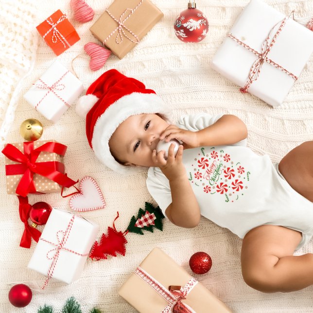Christmas Peppermint Candy Baby Bodysuit (Creator Uploaded)