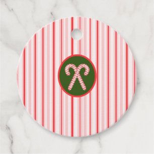 Christmas/peppermint/candy cane favor tags
