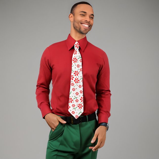 Christmas Peppermint Candy Neck Tie (Creator Uploaded)