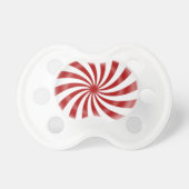 Christmas peppermint candy pacifier (Front)