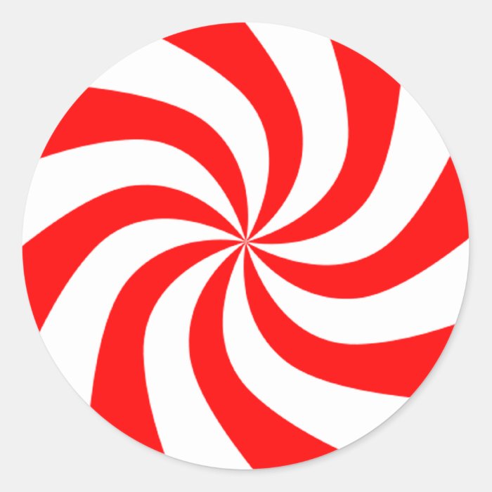 Christmas Peppermint Candy Stickers