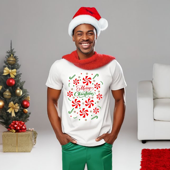 Christmas Peppermint Candy  T-Shirt (Creator Uploaded)