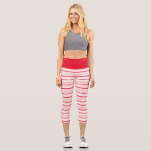 Christmas/peppermint capri leggings