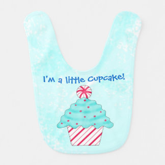Christmas Peppermint I'm a Little Cupcake Bib