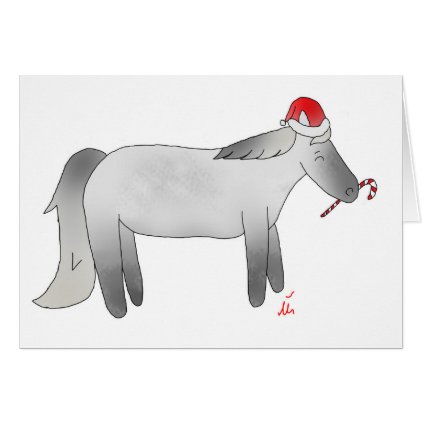 Christmas Peppermint Pony Card