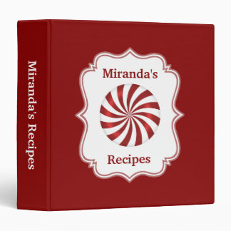 Christmas Peppermint Recipe Binder