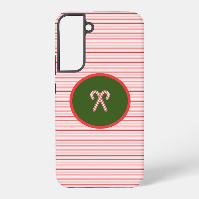 Christmas/peppermint  samsung galaxy case (Back)