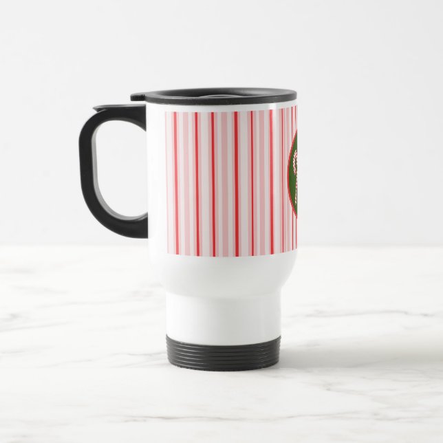 Christmas/peppermint travel mug (Left)
