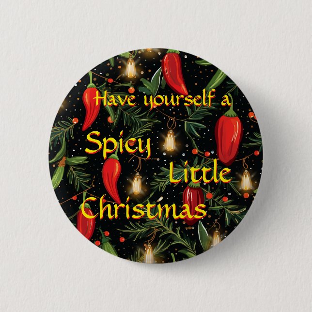 Christmas Peppers Button (Front)