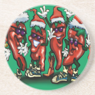 Christmas Peppers Coaster