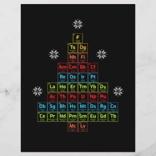 Christmas Periodic Table Christmas