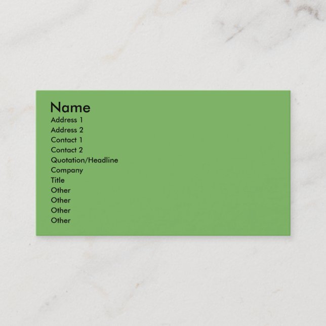 Christmas - Persian Cat - Toby Business Card (Front)