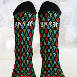 Christmas Personalize Name Novelty Gift Socks