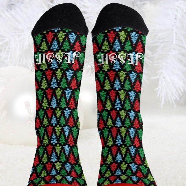 Christmas Personalize Name Novelty Gift Socks (Creator Uploaded)