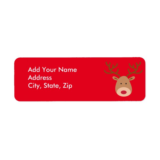 Christmas Personalize Return Address Labels (Front)