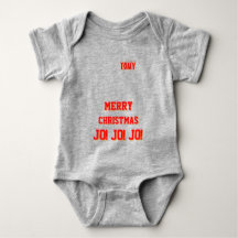 Christmas personalized Baby Jersey Bodysuit color