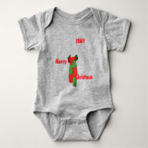 Christmas personalized Baby Jersey Bodysuit color