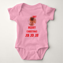Christmas personalized Baby Jersey Bodysuit color