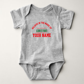  Christmas personalized Baby Jersey Bodysuit color