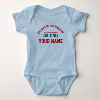  Christmas personalized Baby Jersey Bodysuit color