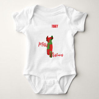 Christmas personalized Baby Jersey Bodysuit color