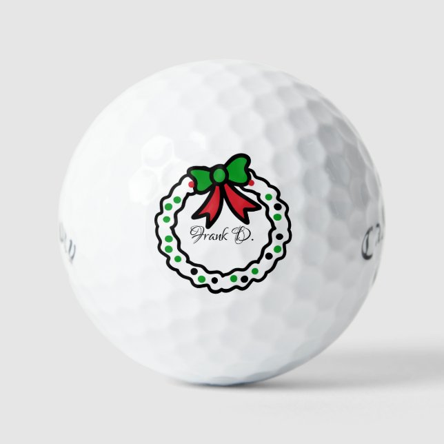 Christmas Personalized Callaway Golf Supersoft  Balls (Front)