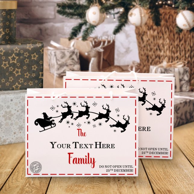 Christmas | Personalized Christmas Gift Bag (Creator Uploaded)