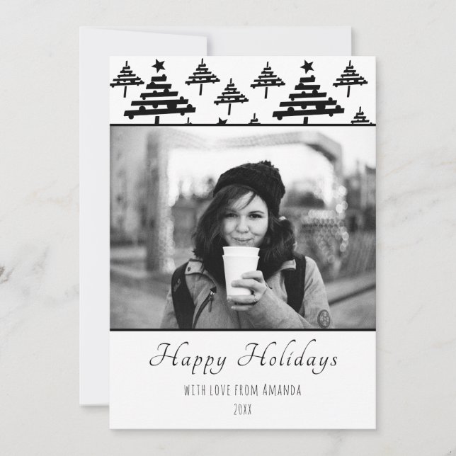 Christmas Personalized Custom Holiday Photo Card (Front)