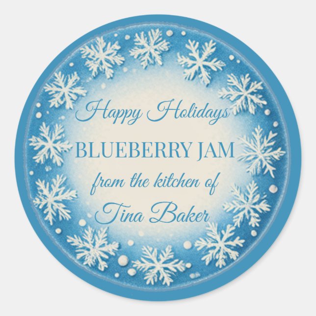 Christmas Personalized Custom Labels Holiday (Front)