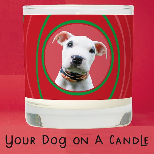 Christmas Personalized Dog Pet Photo Gift Mom Scented Candle